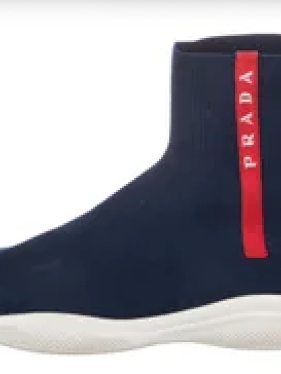 Prada Shoes - AUTHENTIC PRADA HIGH-TOP KNIT SOCK SNEAKERS SHOE BLUE SiZE 8 US | 38 1/2 EU